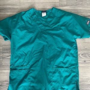 Hunter green scrub SET XS Small (3 pants, 2 shirts included)